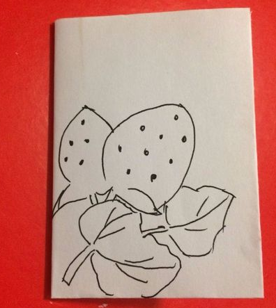 草莓窗花剪紙方法步驟圖